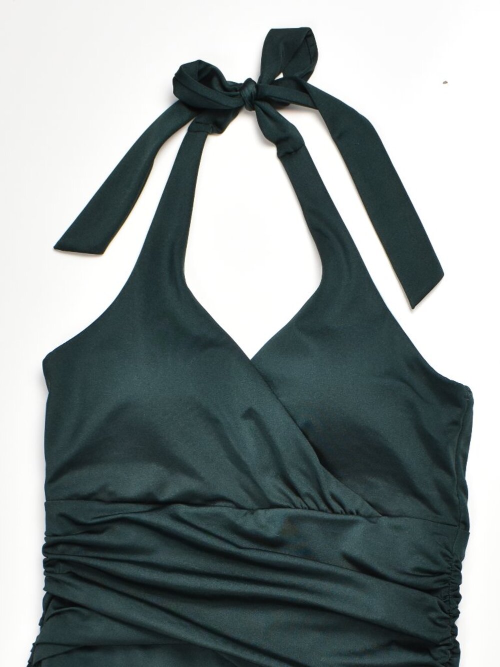 Boden Levanzo Halter Swimsuit Green - - Picture 2 of 7